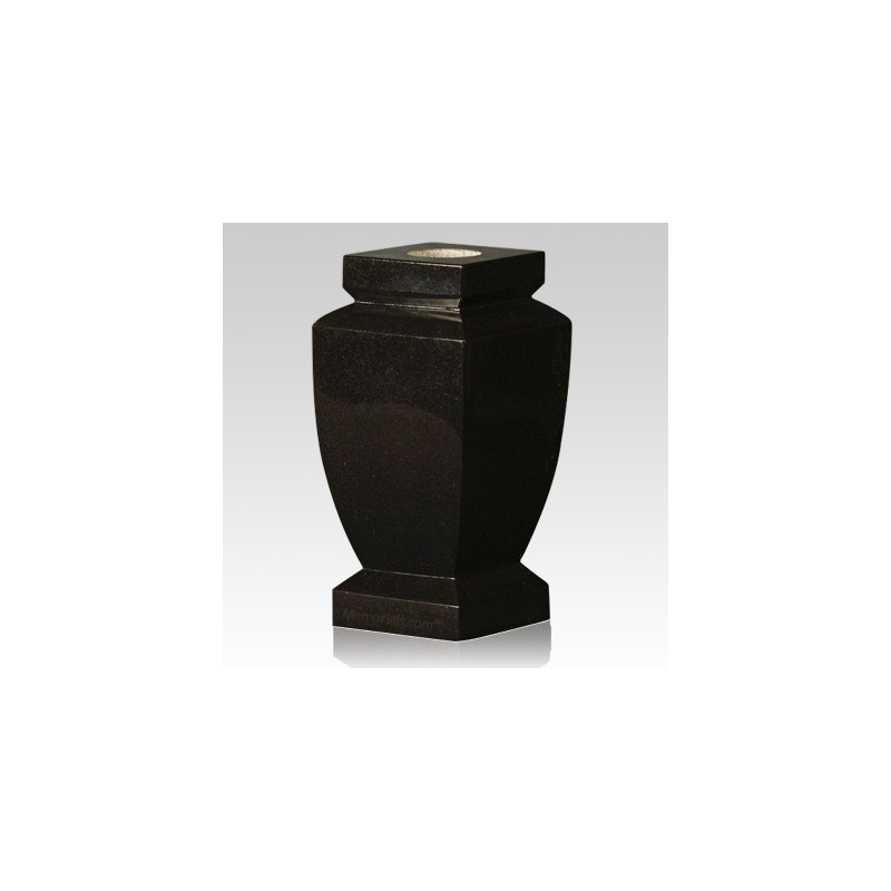 India Black Classic Granite Vase (VS-013)