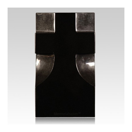 India Black Cross Granite Vase (VS-016)