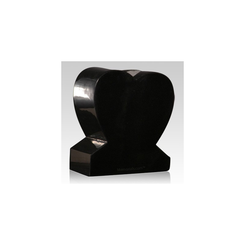 India Black Heart Granite Vase (VS-018)