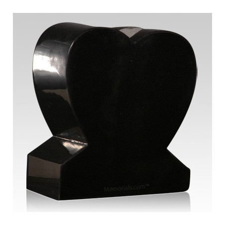India Black Heart Granite Vase (VS-018)