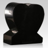 India Black Heart Granite Vase (VS-018)