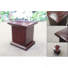 Solid Mahogany Urn (FW0539-Y)