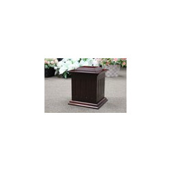 Solid Mahogany Urn (FW0541-AY)