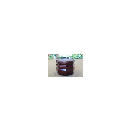 Solid Mahogany Urn (FW0536)