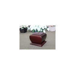 Solid Mahogany Urn (FW0542)
