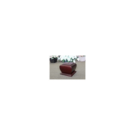 Solid Mahogany Urn (FW0542)