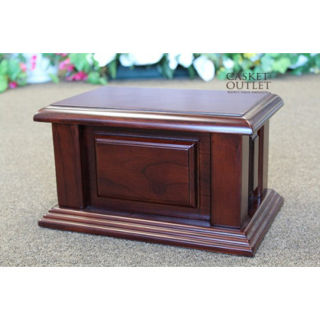 Solid Mahogany Urn (FW0531-AY)